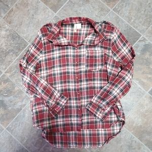 Ladies flannel top